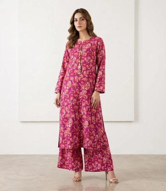 2 Pcs Print Shirt And Trouser