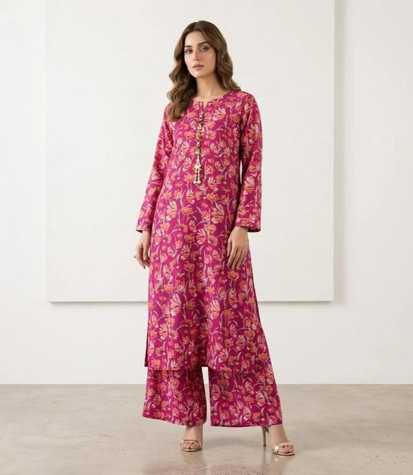 2 Pcs Print Shirt And Trouser