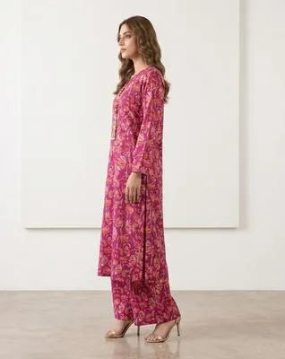2 Pcs Print Shirt And Trouser