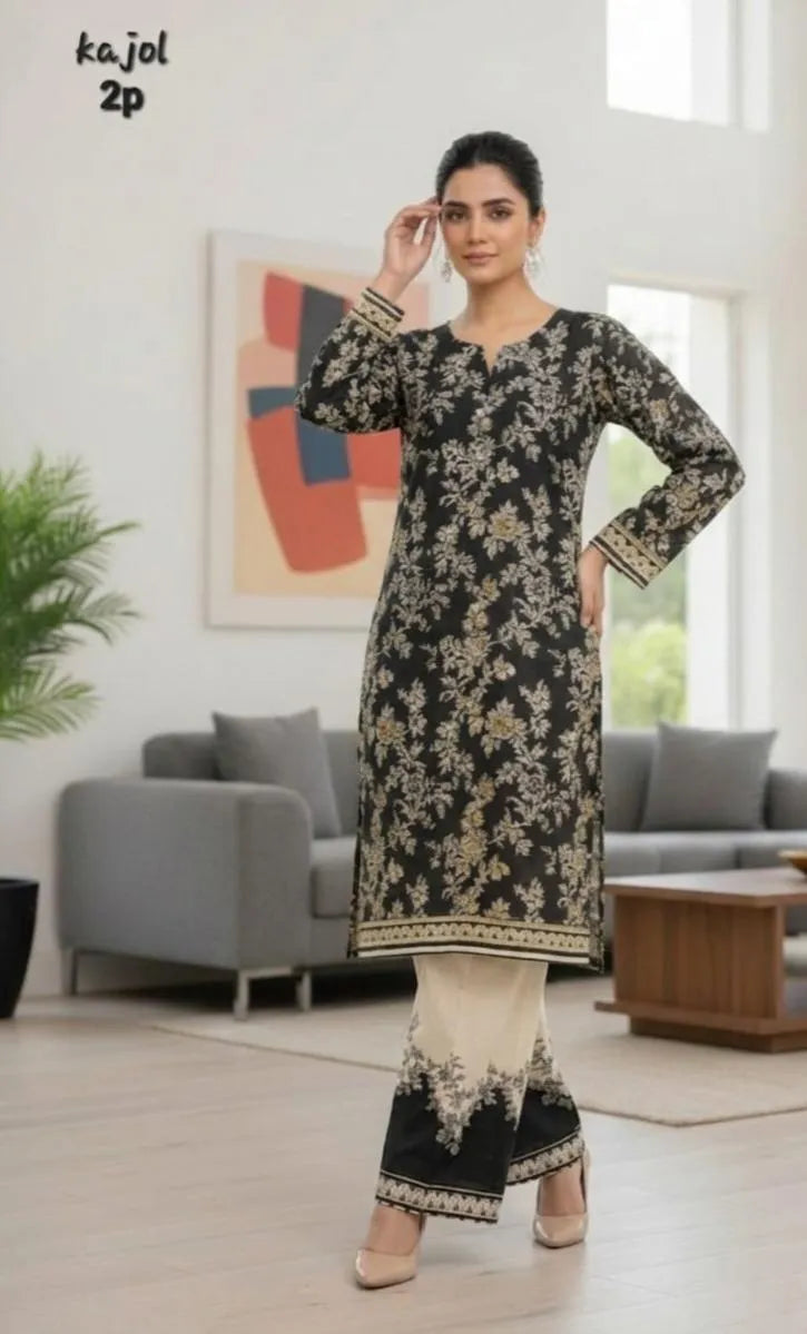 2 Pcs Lawn Shirt And Trouser