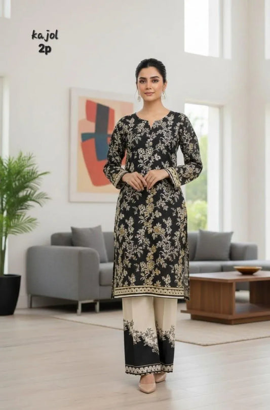 2 Pcs Lawn Shirt And Trouser