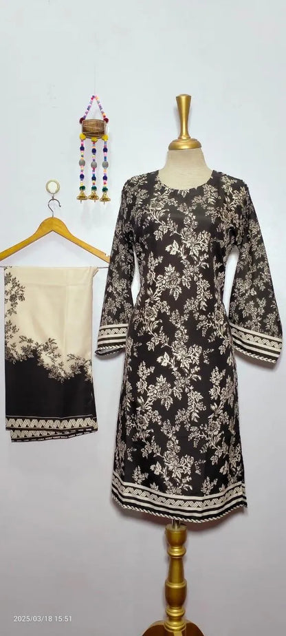 2 Pcs Lawn Shirt And Trouser